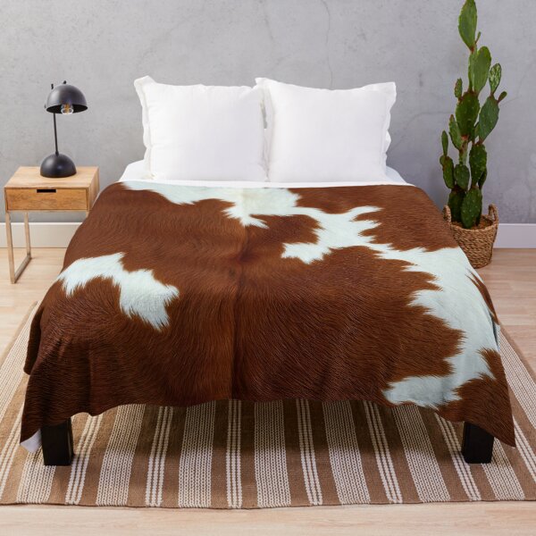 Item preview, Brown Cowhide, Modern Cowhide Faux Leather, Cow Skin Print Pattern designed and sold by svarupa.