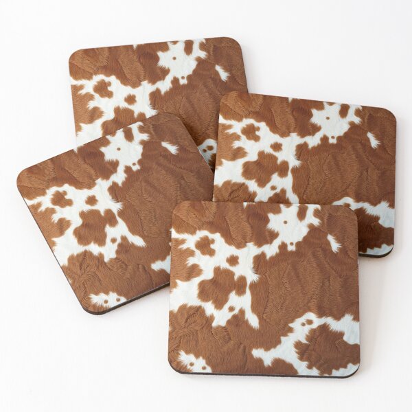 Item preview, Brown Cowhide, Modern Cowhide Faux Leather, Cow Skin Print Pattern designed and sold by svarupa.