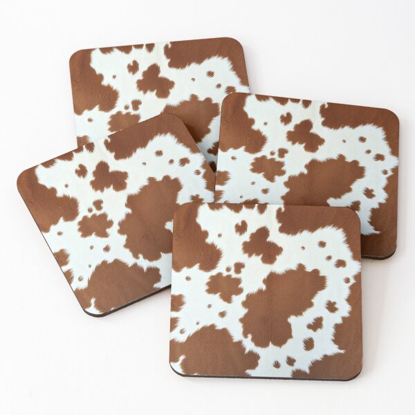 Item preview, Brown Cowhide, Modern Cowhide Faux Leather, Cow Skin Print Pattern designed and sold by svarupa.