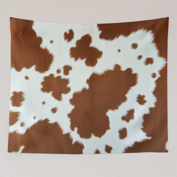 Item preview, Brown Cowhide, Modern Cowhide Faux Leather, Cow Skin Print Pattern designed and sold by svarupa.