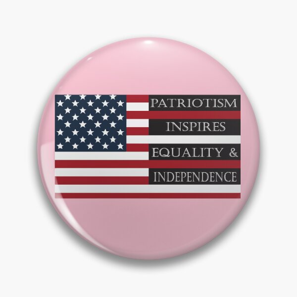 Item preview, Patriotism Inspires Equality and Independence - USA Flag Design designed and sold by BongoGraph.