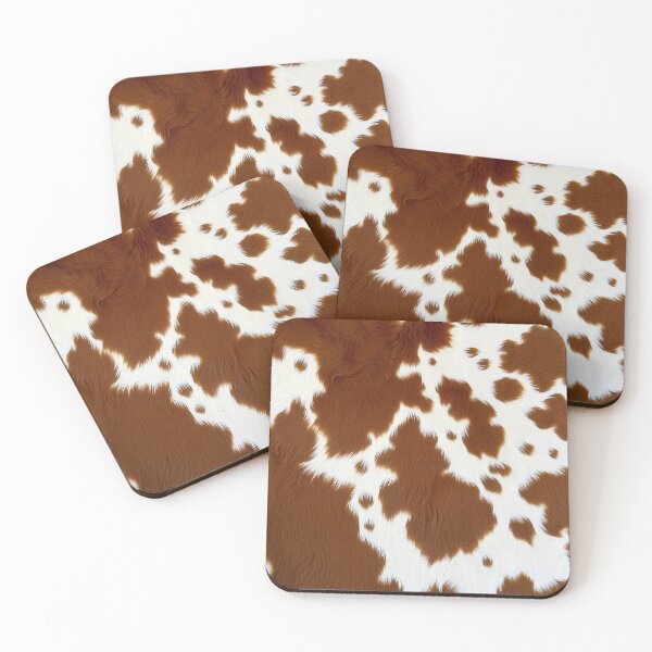 Item preview, Brown Cowhide, Modern Cowhide Faux Leather, Cow Skin Print Pattern designed and sold by svarupa.
