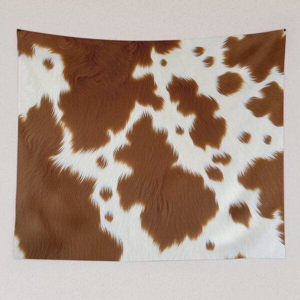 Item preview, Brown Cowhide, Modern Cowhide Faux Leather, Cow Skin Print Pattern designed and sold by svarupa.