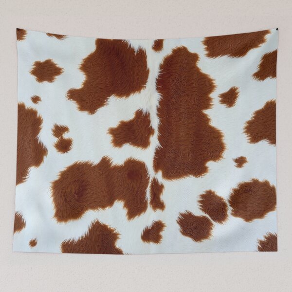 Item preview, Brown Cowhide, Modern Cowhide Faux Leather, Cow Skin Print Pattern designed and sold by svarupa.
