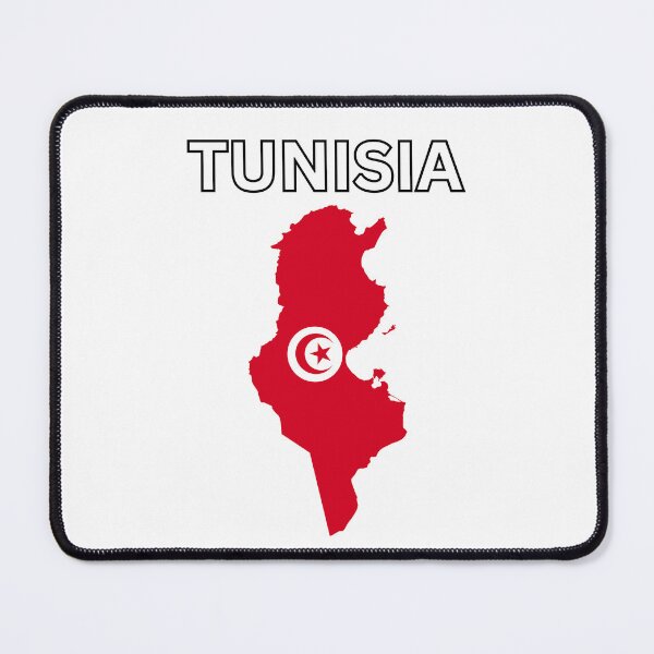 Item preview, Tunisia flag map designed and sold by atomstartup.