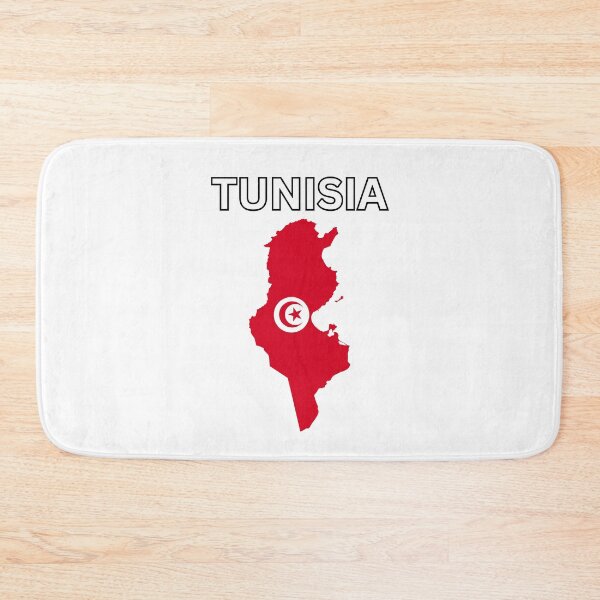 Item preview, Tunisia flag map designed and sold by atomstartup.