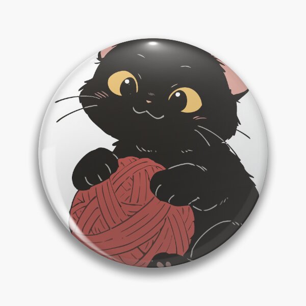 Item preview, Cat Playing with a Yarn Ball designed and sold by Wildly Cute.