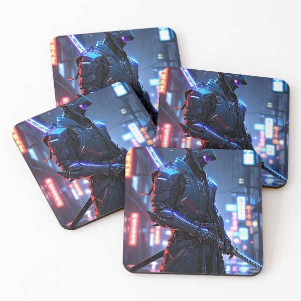 Item preview, Cyber Samurai: Neon Warrior of the Future designed and sold by ShadowTek.