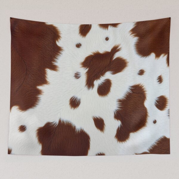 Item preview, Brown Cowhide, Modern Cowhide Faux Leather, Cow Skin Print Pattern designed and sold by svarupa.