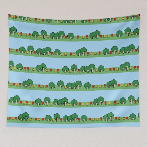 Item preview, Kawaii Landscape Illustration in Pattern designed and sold by Quijote-.