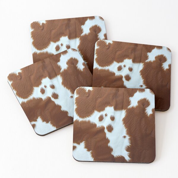 Item preview, Brown Cowhide, Modern Cowhide Faux Leather, Cow Skin Print Pattern designed and sold by svarupa.