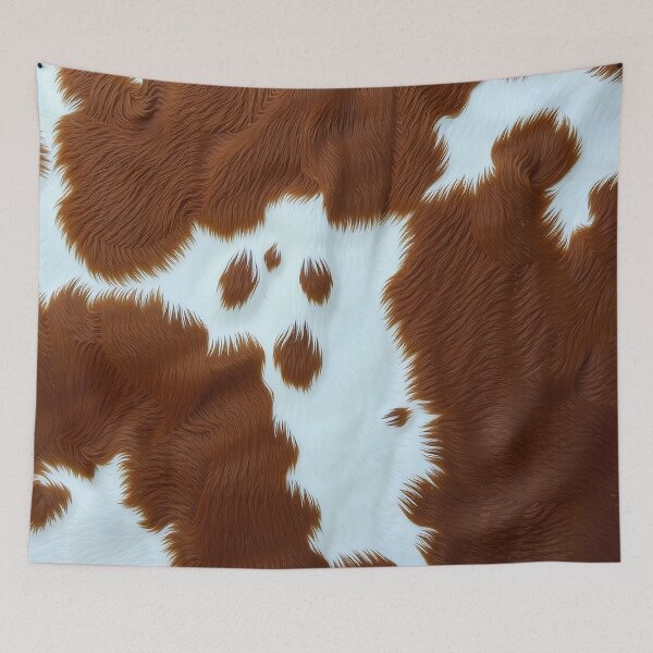 Item preview, Brown Cowhide, Modern Cowhide Faux Leather, Cow Skin Print Pattern designed and sold by svarupa.