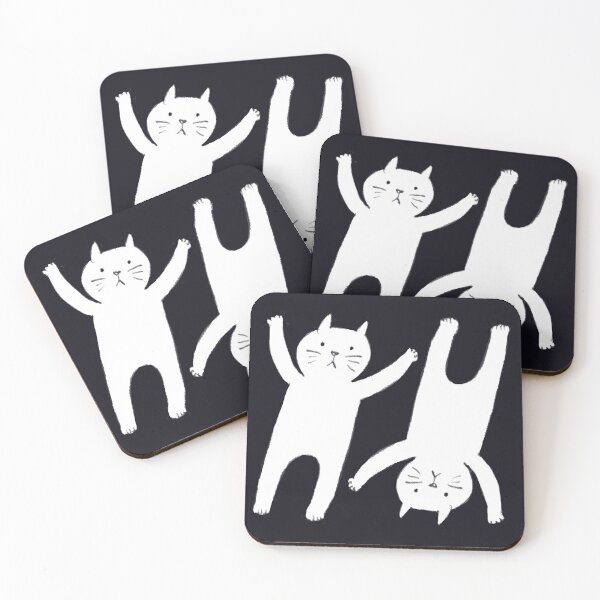 Item preview, Monochrome Two Cats designed and sold by Hitomi  Teira.