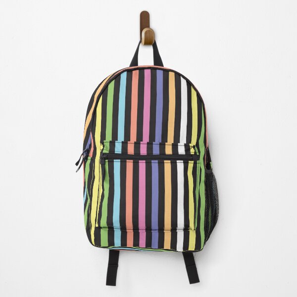 Item preview, color design black&rainbow pattern ribbons 18 designed and sold by StudioViArt.