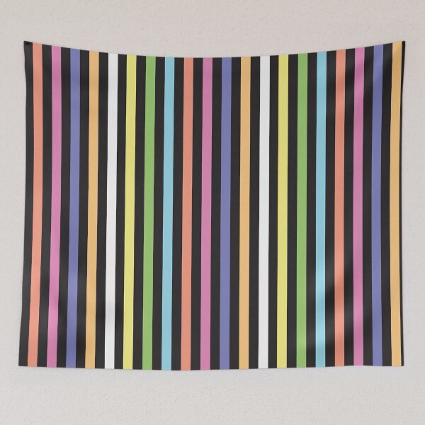 Item preview, color design black&rainbow pattern ribbons 18 designed and sold by StudioViArt.