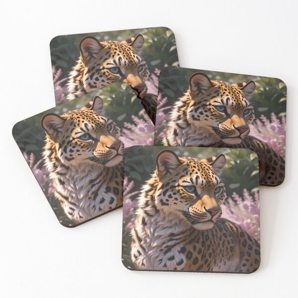 Item preview, Leopard in the Flowers designed and sold by CattoriHanzo.