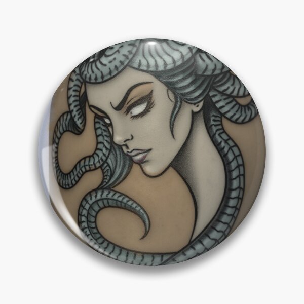 Item preview, Medusa tattoo designed and sold by Aibymark.