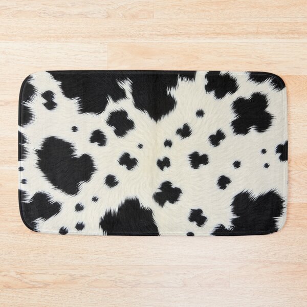 Item preview, Black Cowhide, Modern Cowhide Faux Leather, Cow Skin Print Pattern designed and sold by svarupa.
