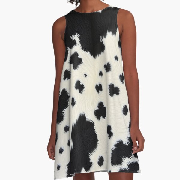 Aperçu de l'œuvre Cuir de vache noir, similicuir de vache moderne, motif imprimé peau de vache créée et vendue par svarupa.