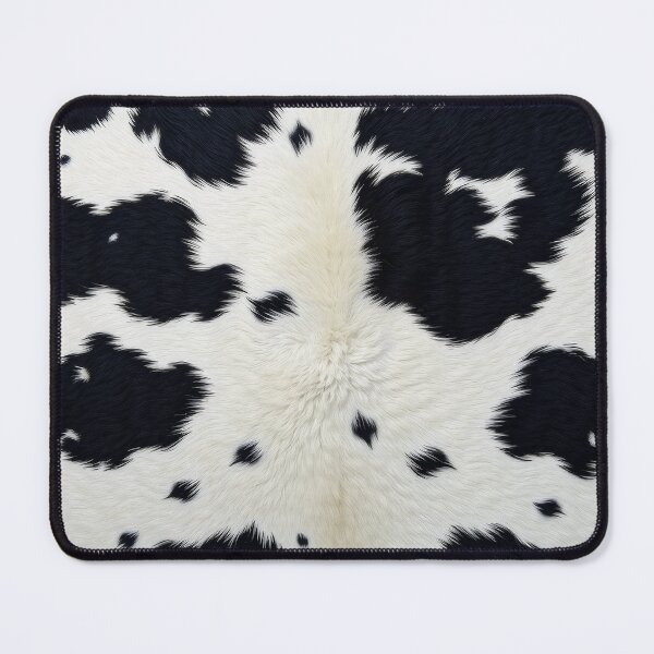 Item preview, Black Cowhide, Modern Cowhide Faux Leather, Cow Skin Print Pattern designed and sold by svarupa.
