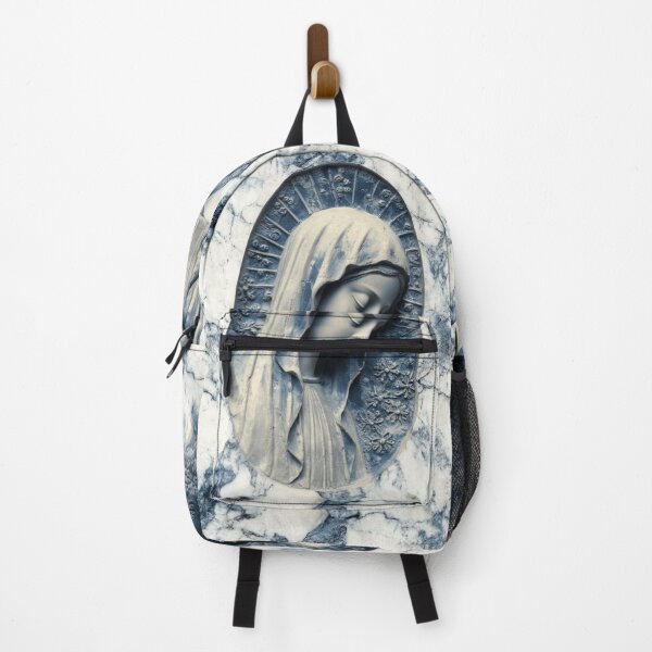 Item preview, Blue Marble Virgin Mary Relief – Elegant Religious Art Design designed and sold by Nicholas Panek.