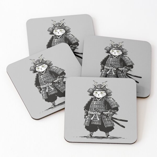 Artikelvorschau, japanische Samurai-Katze entworfen und verkauft von wi geon.