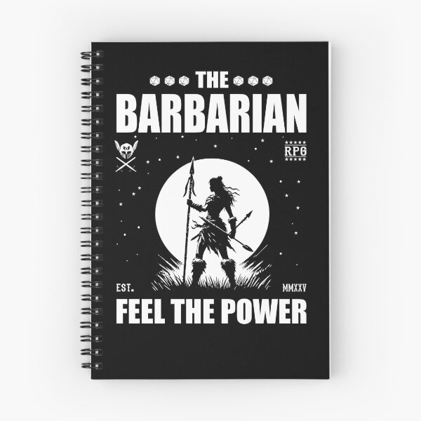Item preview, Barbarian – Feel the Power. Barbarian Roleplaying Game designed and sold by RetroMaritalArt.