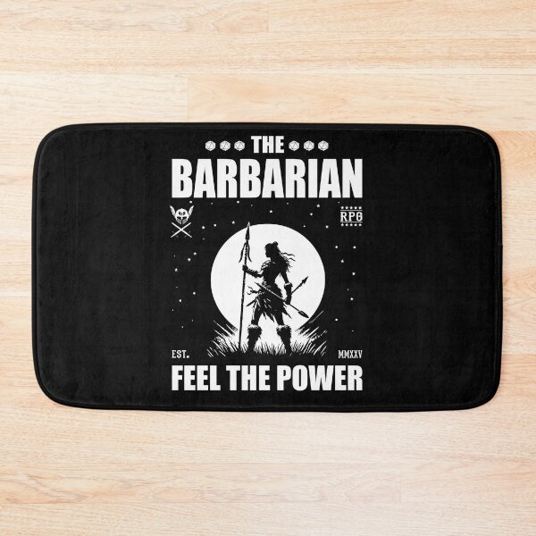 Item preview, Barbarian – Feel the Power. Barbarian Roleplaying Game designed and sold by RetroMaritalArt.