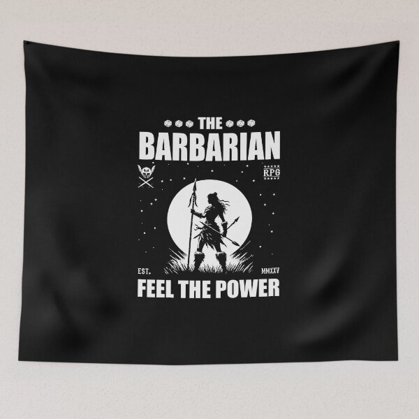 Item preview, Barbarian – Feel the Power. Barbarian Roleplaying Game designed and sold by RetroMaritalArt.