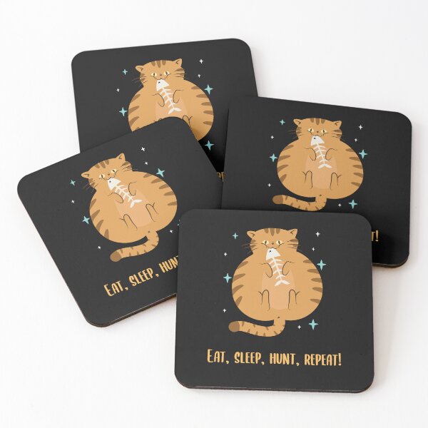 Item preview, Eat, sleep, hunt, repeat! designed and sold by nomadwanderer.