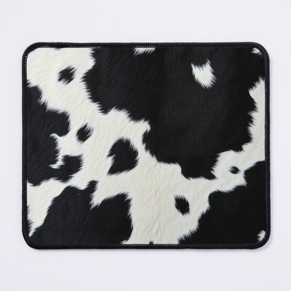 Item preview, Black Cowhide, Modern Cowhide Faux Leather, Cow Skin Print Pattern designed and sold by svarupa.