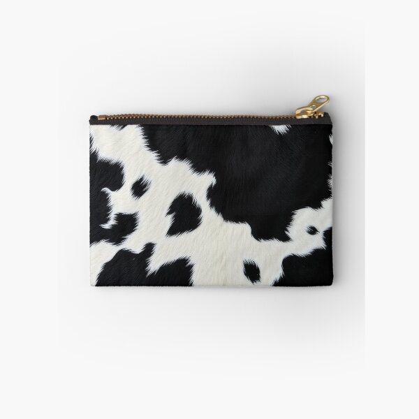 Item preview, Black Cowhide, Modern Cowhide Faux Leather, Cow Skin Print Pattern designed and sold by svarupa.
