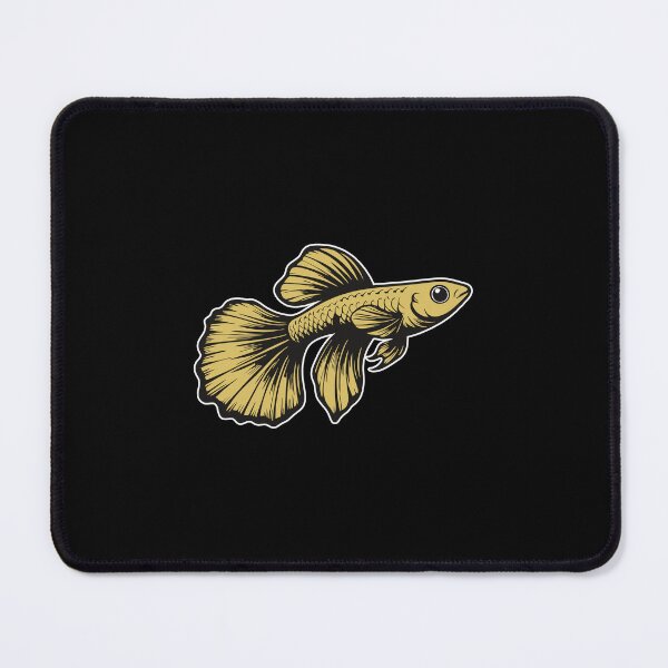Item preview, Golden Guppy, Perfect Design for Aquarium Fans designed and sold by RetroMaritalArt.