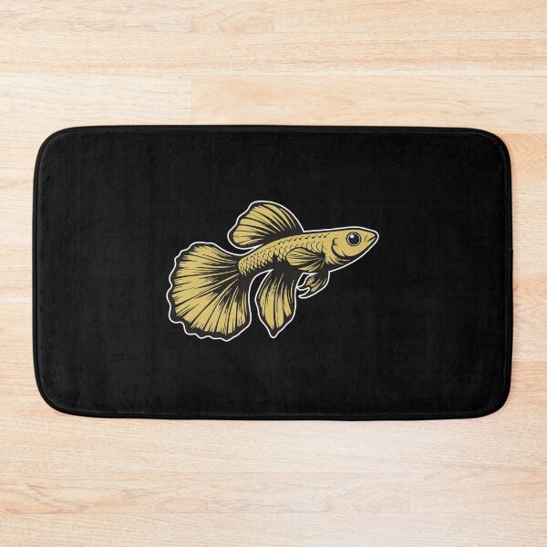 Item preview, Golden Guppy, Perfect Design for Aquarium Fans designed and sold by RetroMaritalArt.