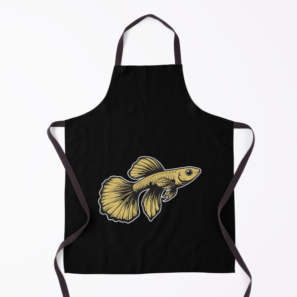 Item preview, Golden Guppy, Perfect Design for Aquarium Fans designed and sold by RetroMaritalArt.