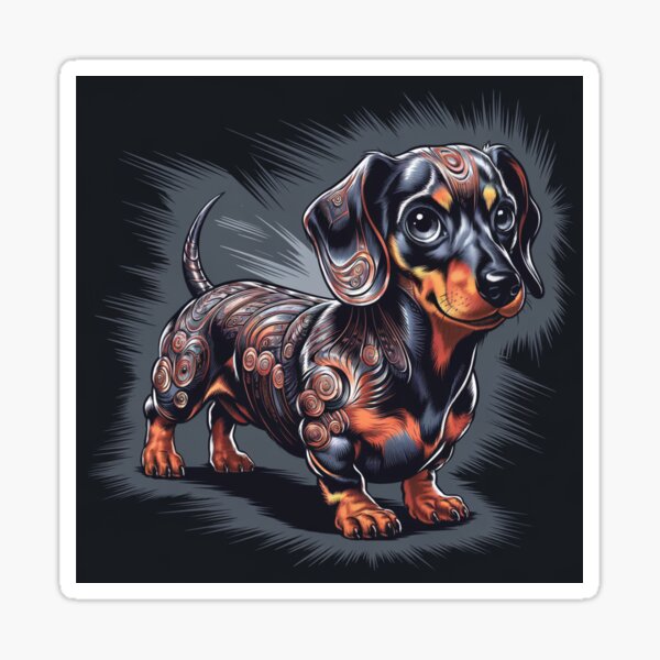 Item preview, A small but brave dachshund with a beautiful muzzle designed and sold by Peters50.