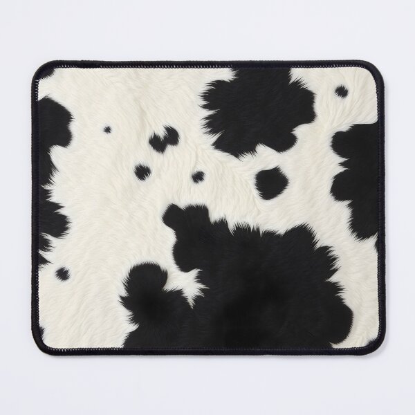 Item preview, Black Cowhide, Modern Cowhide Faux Leather, Cow Skin Print Pattern designed and sold by svarupa.
