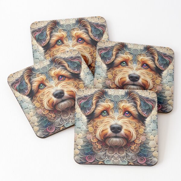 Item preview, Teddy Roosevelt Terrier Abstract designed and sold by Wags & Tails.