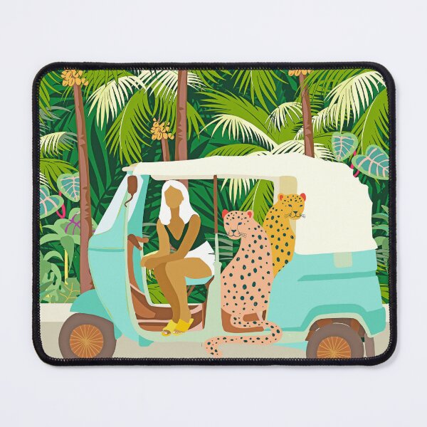 Item preview, Rikshaw ride with Javan leopards in Bali | Tropical Nature Jungle Bohemian Wildlife Travel designed and sold by 83oranges.com.