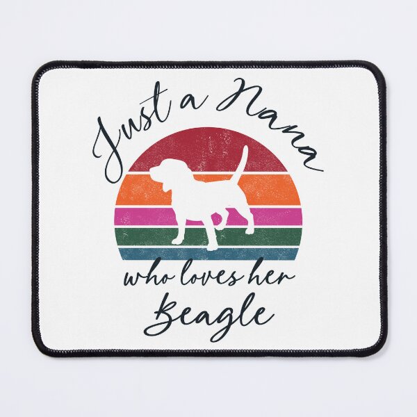Item preview, Just a Nana who loves her Beagle - retro sunset designed and sold by Line2Rhyme.
