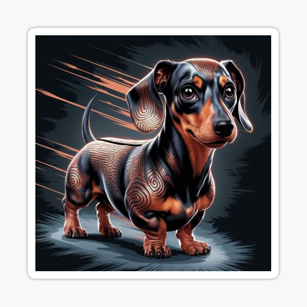 Item preview, A small but brave dachshund with a beautiful muzzle designed and sold by Peters50.