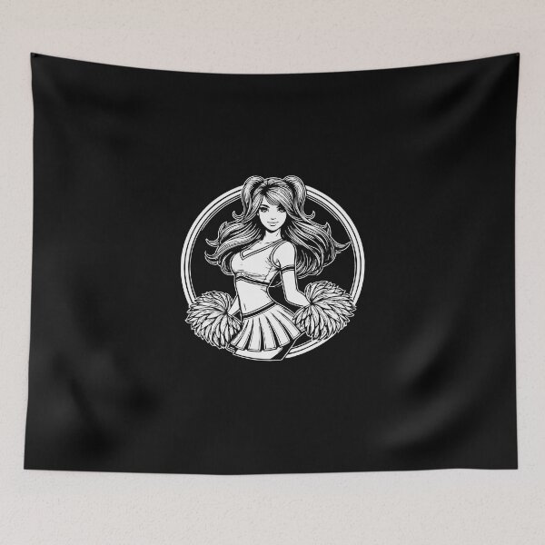 Item preview, Cheerleader Comic Girl - Cheerleading Design designed and sold by RetroMaritalArt.