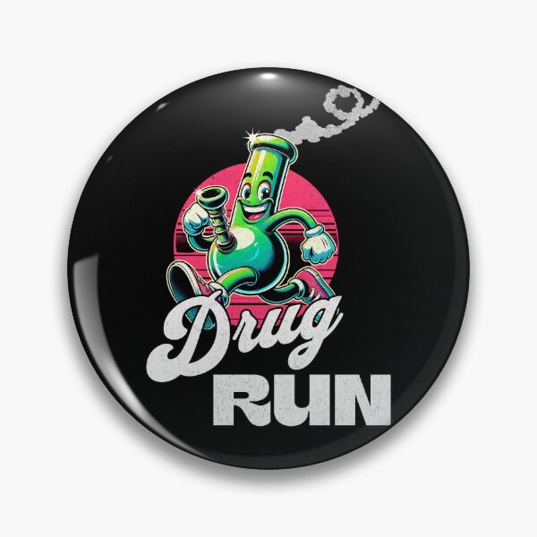 Item preview, Drug Run Funny Stoner Cartoon Design designed and sold by DarkSenseDesign.