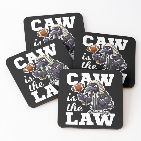 Item preview, CAW IS THE LAW - FOOTBALL RAVENS GIFT designed and sold by KEF Custom.