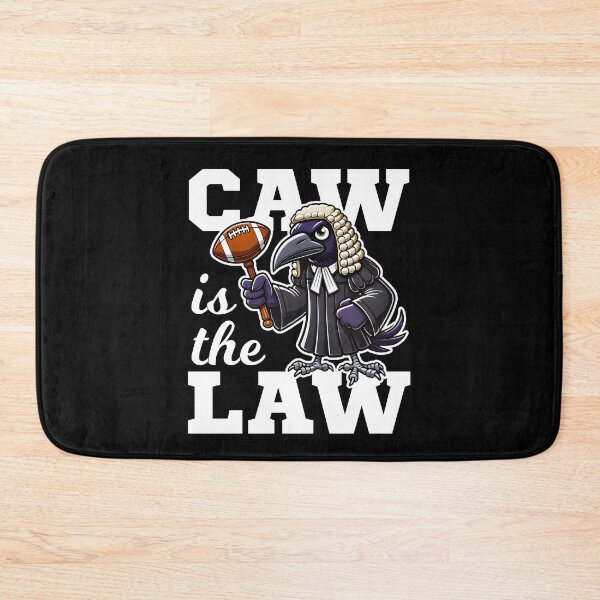 Item preview, CAW IS THE LAW - FOOTBALL RAVENS GIFT designed and sold by KEF Custom.