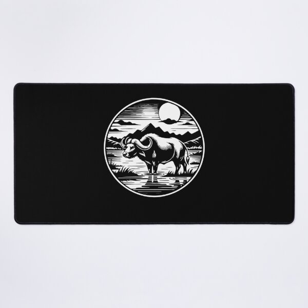 Item preview, Water buffalo design, for the fan of the wild cattle designed and sold by RetroMaritalArt.