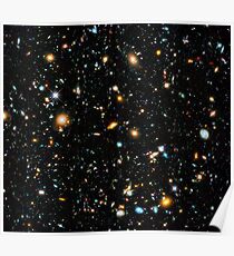 Hubble extremes tiefes Feld Poster