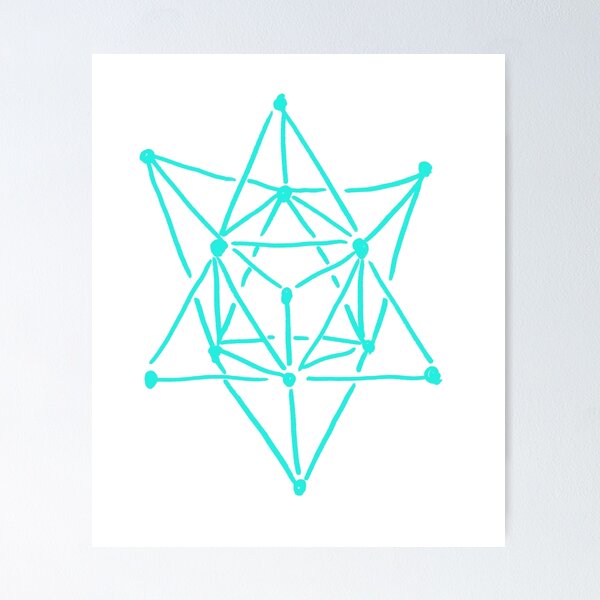 Item preview, Merkaba Turquoise designed and sold by MagentaTwilight.