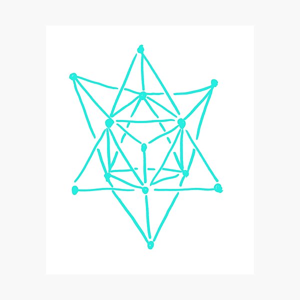 Item preview, Merkaba Turquoise designed and sold by MagentaTwilight.