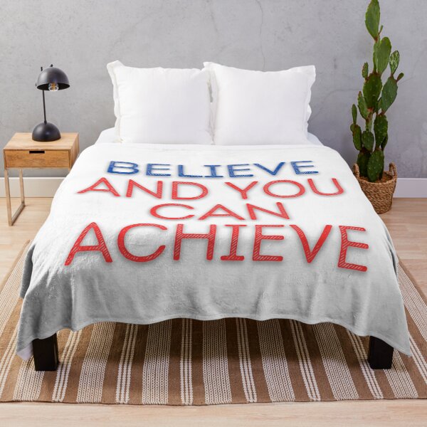 Item preview, Believe and You Can Achieve – Motivational Quote designed and sold by TiggsnPigsArt.